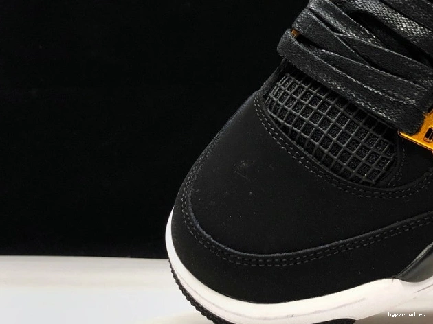 Air 308497-032 Black Gold-White Jordan 4 Metallic Royalty 0815